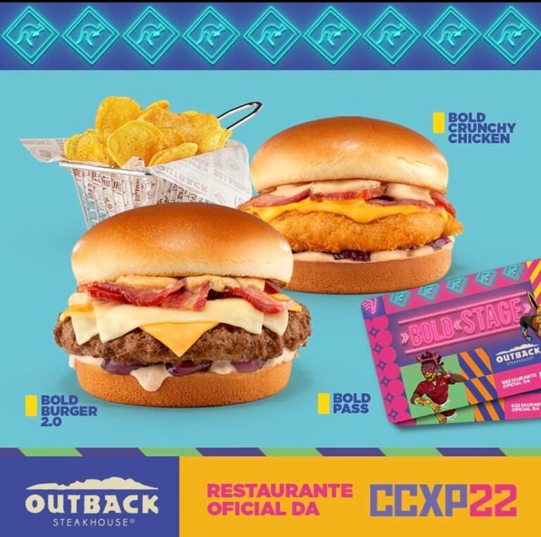 Outback chega à CCXP22 como o restaurante oficial do evento
