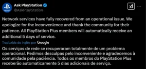 PlayStation explica falha na PSN e oferece compensação para assinantes