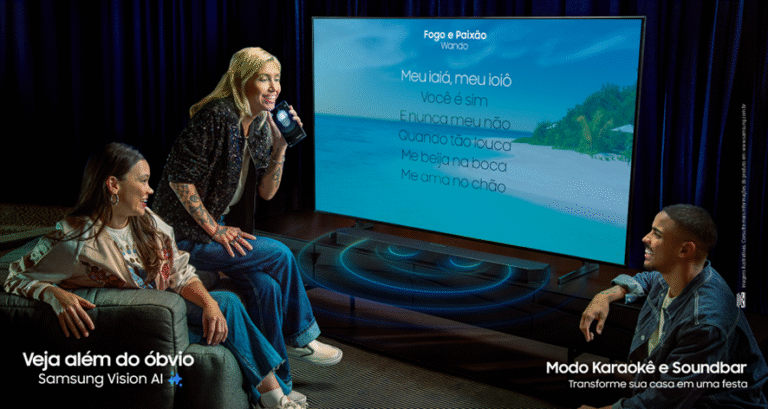 Saiba como usar o smartphone para aproveitar o Modo Karaokê nas TVs Samsung